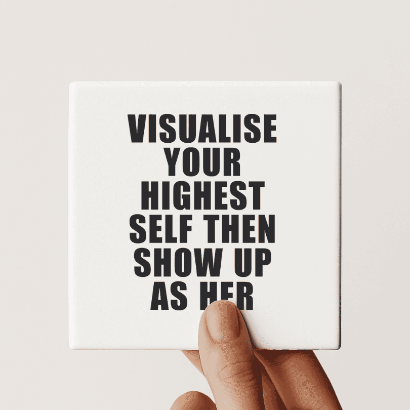 Let's Be Frank Australia - Highest Self | Statement Coaster - Coaster - coaster, growth-becoming, vibe:challenging