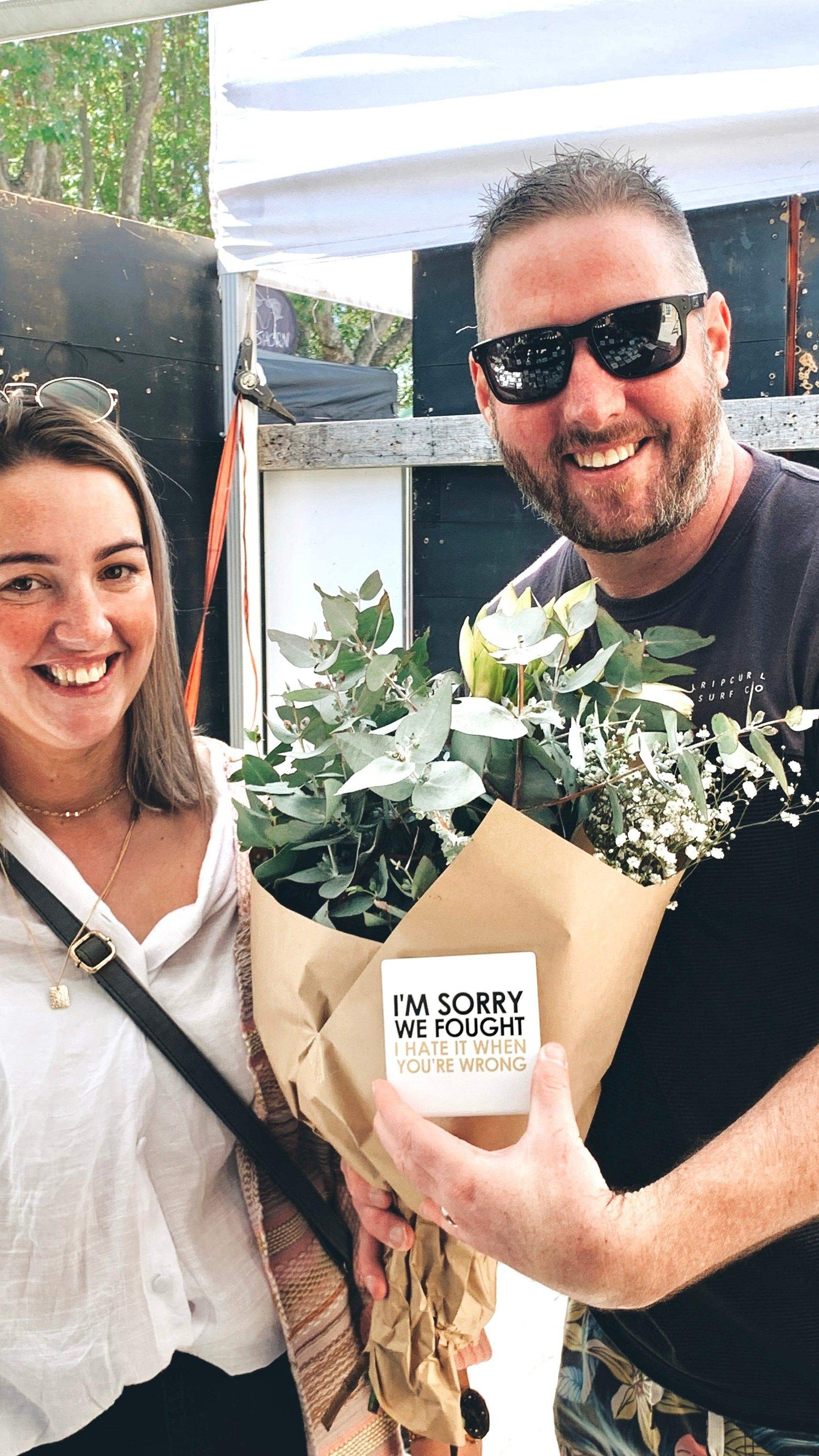 Let's Be Frank Australia - Sorry We Fought | Statement Coaster - Coaster - attitude-honesty, coaster, context:relationships, recipient:him, vibe:deadpan, vibe:spicy
