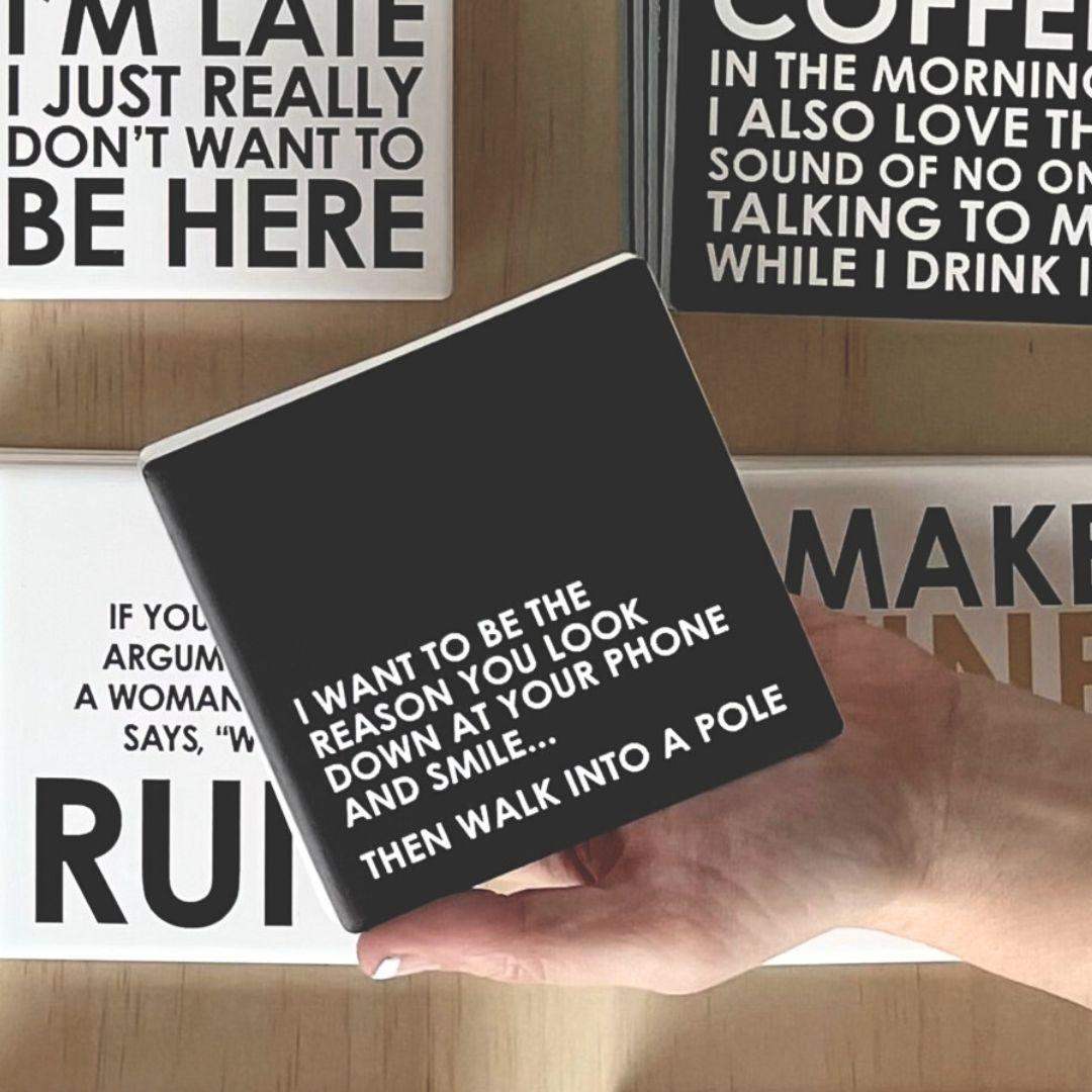 Let's Be Frank Australia - Pole | Statement Coaster - Coaster - coaster, context:relationships, ride-or-die, vibe:dark-humour, vibe:funny, vibe:spicy