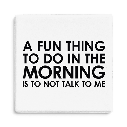 Let's Be Frank Australia - Morning Talk | Statement Coaster - Coaster - chaos-survival, coaster, heart-home, office, vibe:funny