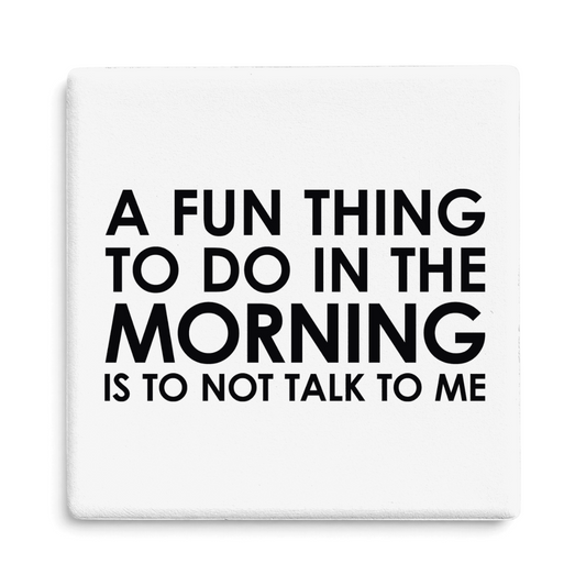 Let's Be Frank Australia - Morning Talk | Statement Coaster - Coaster - chaos-survival, coaster, heart-home, office, vibe:funny