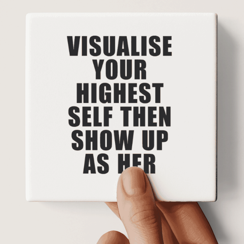 Let's Be Frank Australia - Highest Self | Statement Coaster - Coaster - coaster, growth-becoming, vibe:challenging