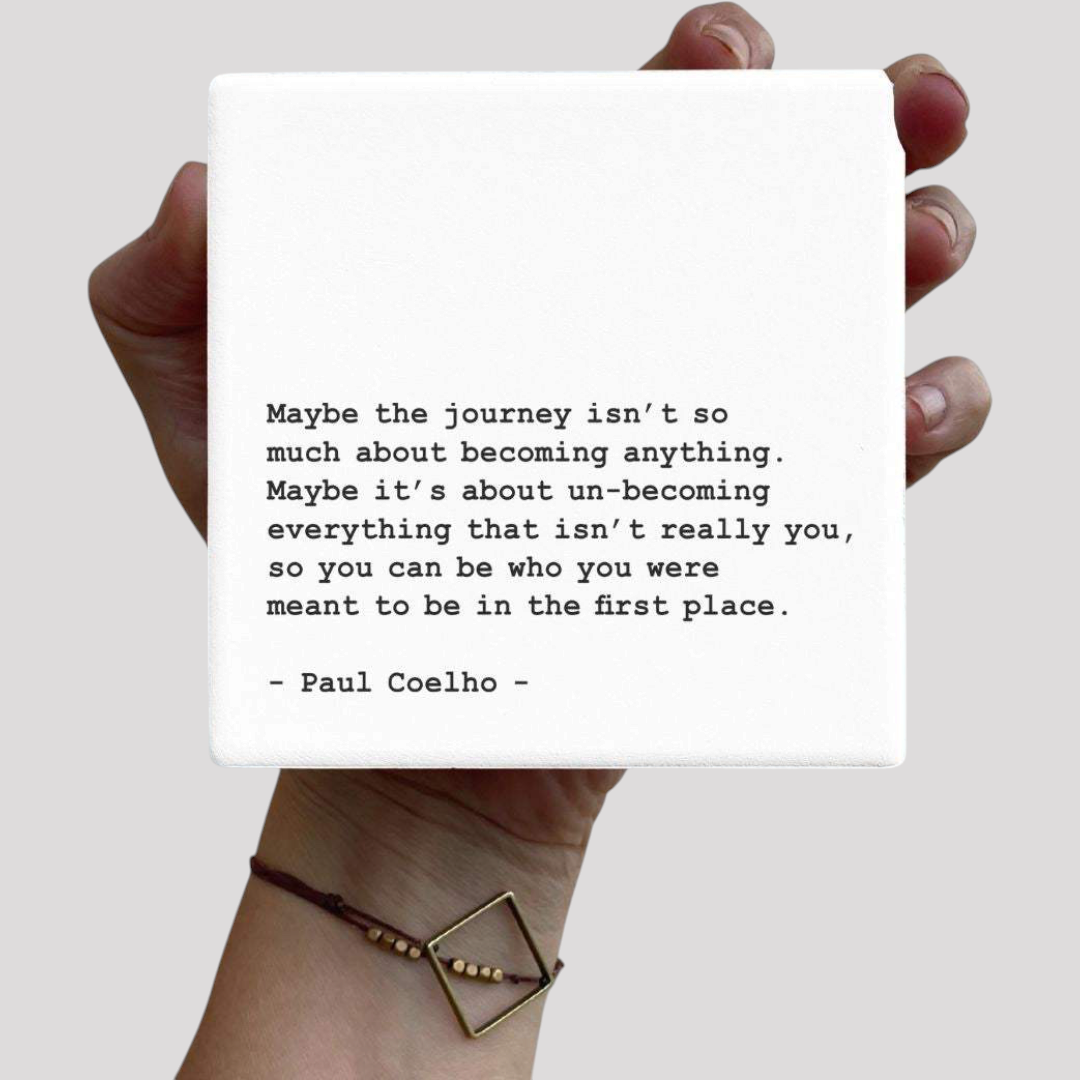 Let's Be Frank Australia - The Journey - Statement Coaster - Coaster - coaster, growth-becoming