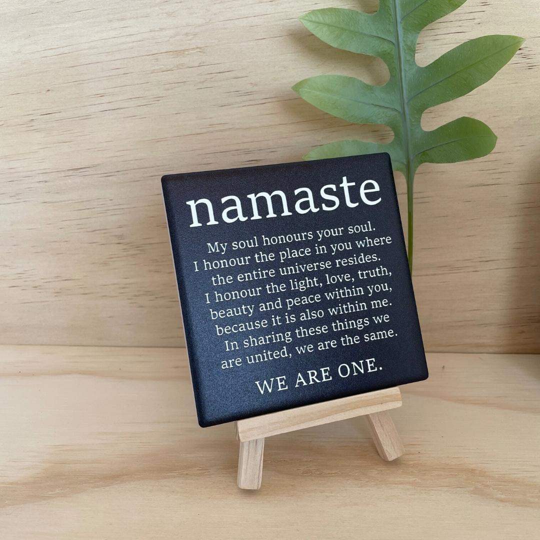 Let's Be Frank Australia - Namaste | Statement Coaster - Coaster - coaster