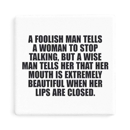 Let's Be Frank Australia - Beautiful Lips | Statement Coaster - Coaster - attitude-honesty, coaster, context:relationships, vibe:funny