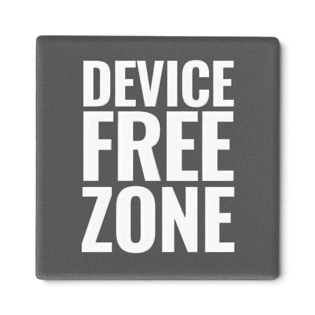 Let's Be Frank Australia - Device Free Zone | Statement Coaster - Coaster - coaster, context:parenting, family, heart-home, life-moments, tech-free-connection, vibe:honest