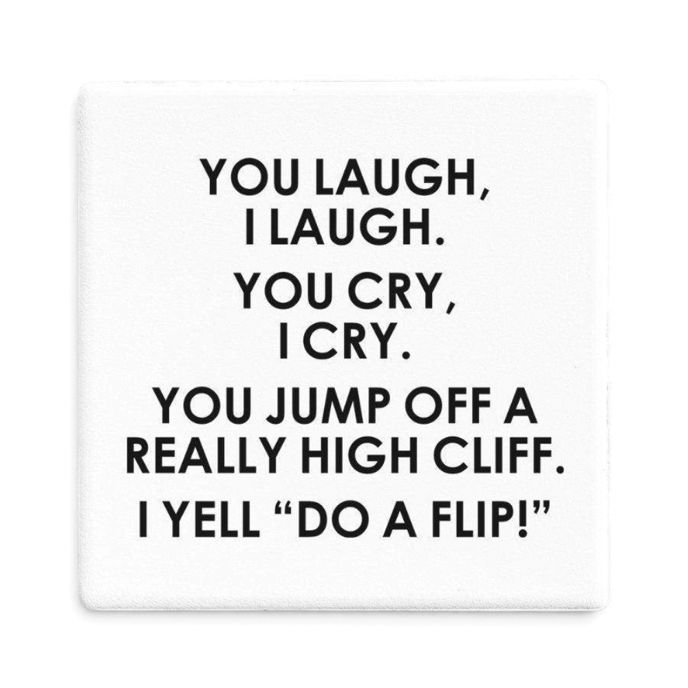 Let's Be Frank Australia - Do a Flip | Statement Coaster - Coaster - coaster