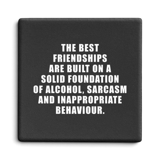 Let's Be Frank Australia - Best Friendships | Statement Coaster - Coaster - coaster, context:friendship, ride-or-die, vibe:deadpan, vibe:funny