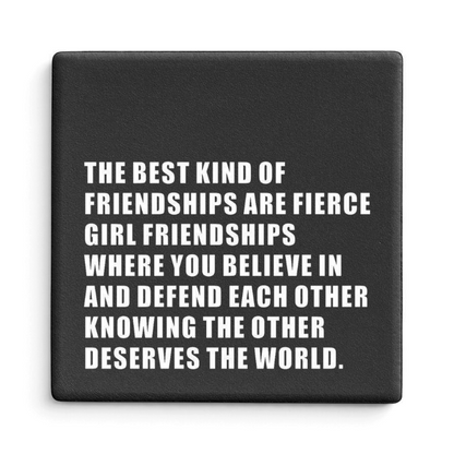 Let's Be Frank Australia - Fierce Friends | Statement Coaster - Coaster - coaster, context:friendship, ride-or-die, vibe:encouraging, vibe:heartfelt