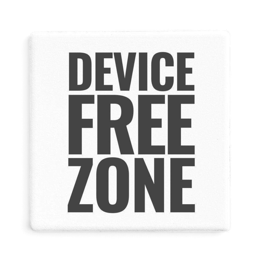Let's Be Frank Australia - Device Free Zone | Statement Coaster - Coaster - coaster, context:parenting, family, heart-home, life-moments, tech-free-connection, vibe:honest