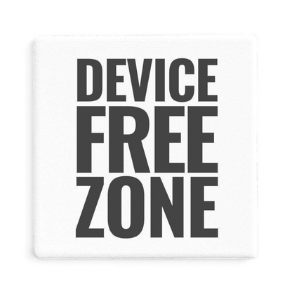 Let's Be Frank Australia - Device Free Zone | Statement Coaster - Coaster - coaster, context:parenting, family, heart-home, life-moments, tech-free-connection, vibe:honest