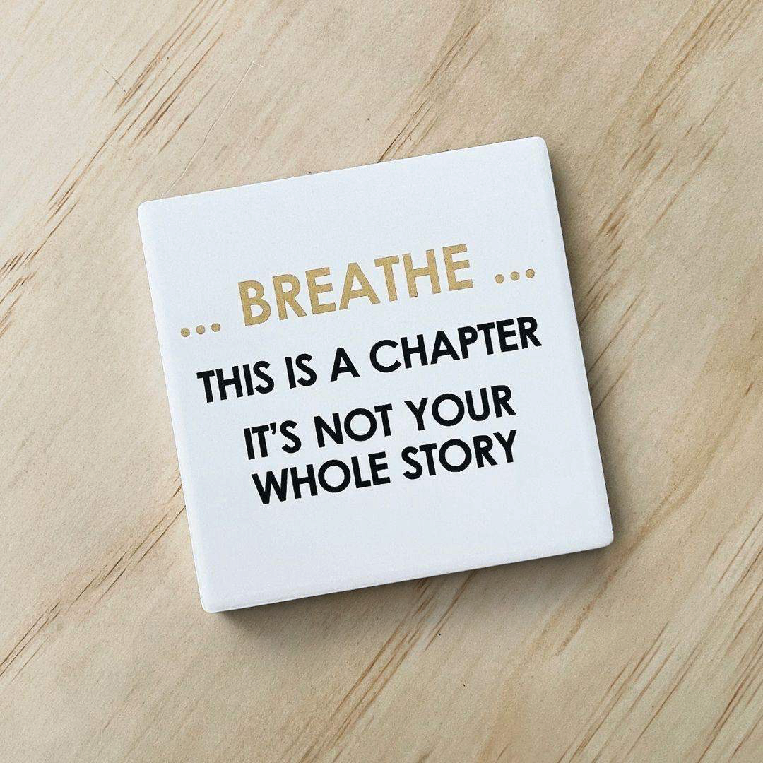 Let's Be Frank Australia - Breathe | Statement Coaster - Coaster - coaster, growth-becoming, life-moments, vibe:encouraging