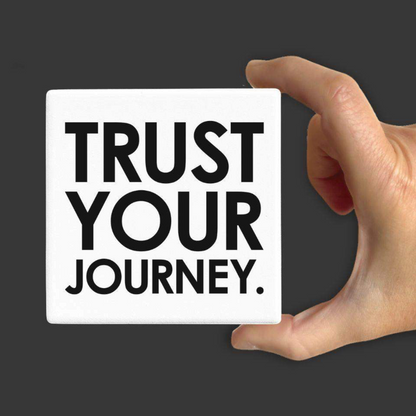 Let's Be Frank Australia - Trust Journey | Statement Coaster - Coaster - coaster, growth-becoming, self-growth, vibe:encouraging