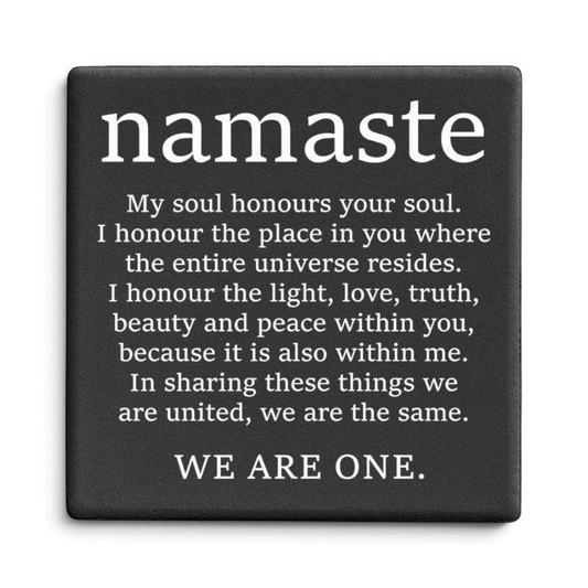Let's Be Frank Australia - Namaste | Statement Coaster - Coaster - coaster