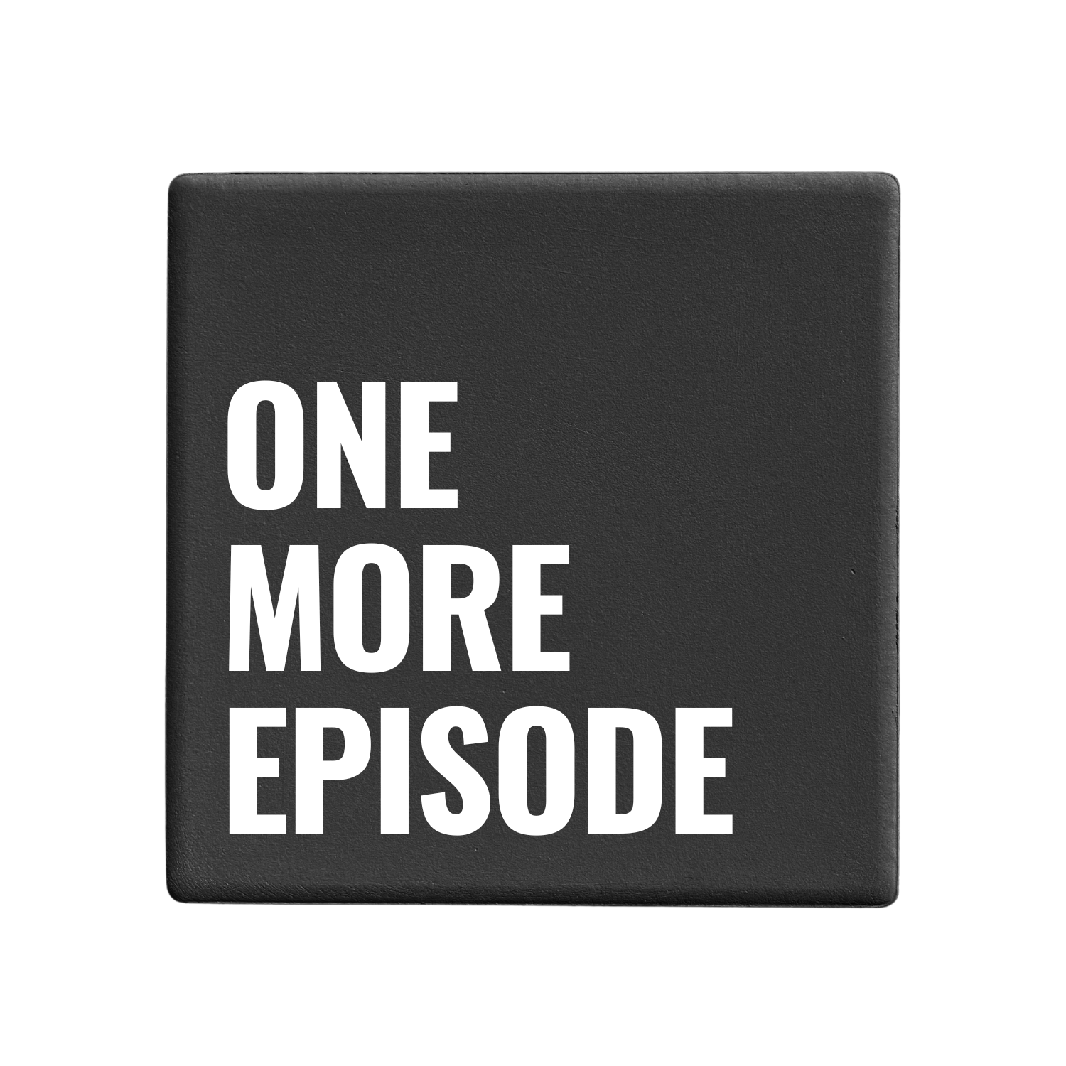 Message-led ceramic coasters with bold quote — minimal homeware gifts by Let’s Be Frank.