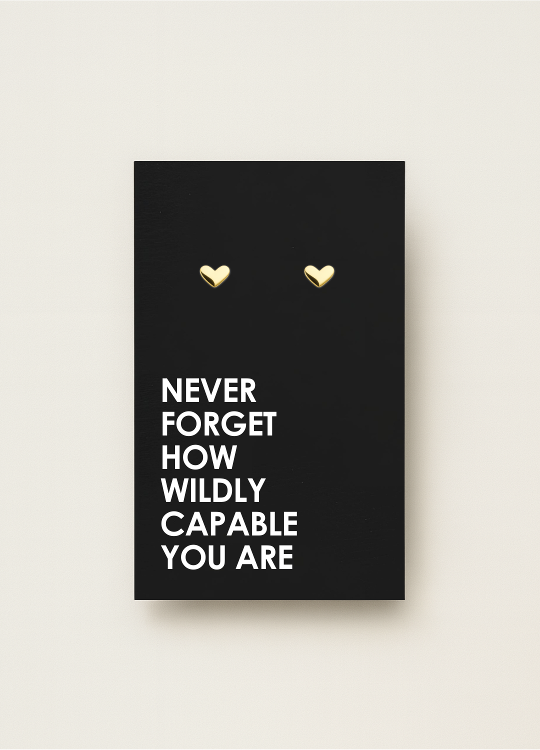 925 stud earrings with message card - minimal gift earrings by Let’s Be Frank.