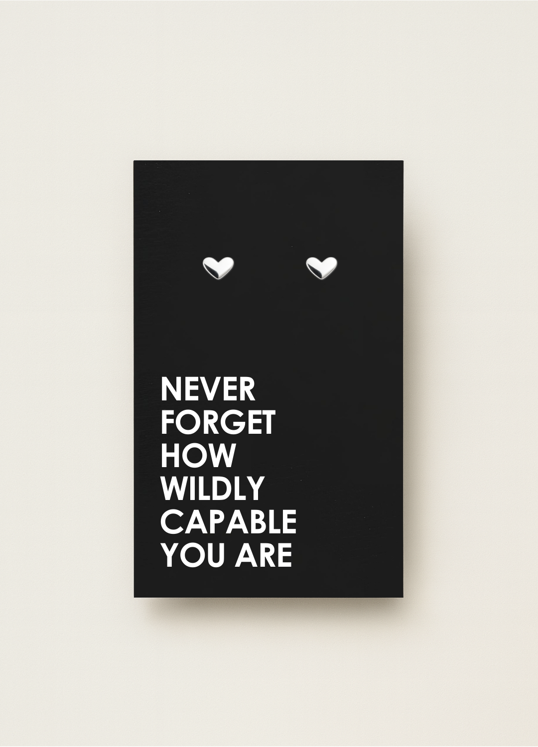 925 stud earrings with message card - minimal gift earrings by Let’s Be Frank.