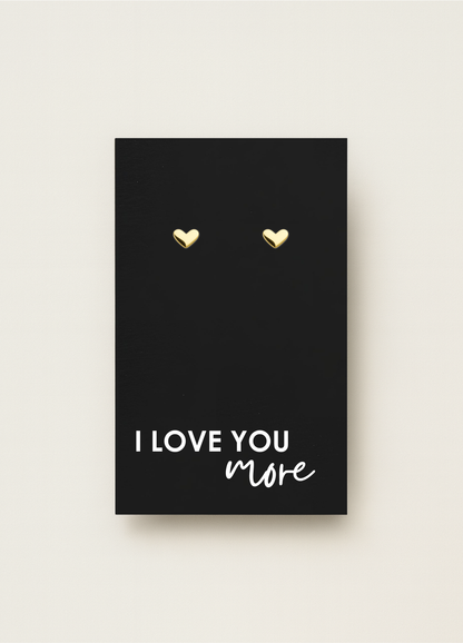 925 stud earrings with message card — minimal gift earrings by Let’s Be Frank.