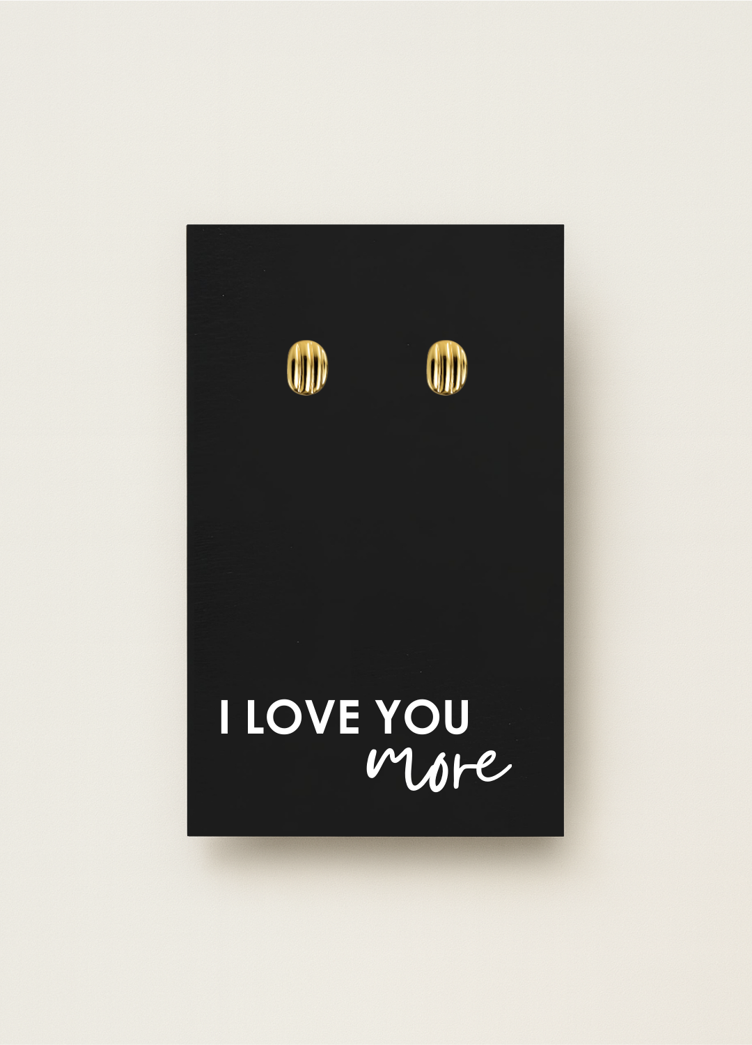 925 stud earrings with message card — minimal gift earrings by Let’s Be Frank.