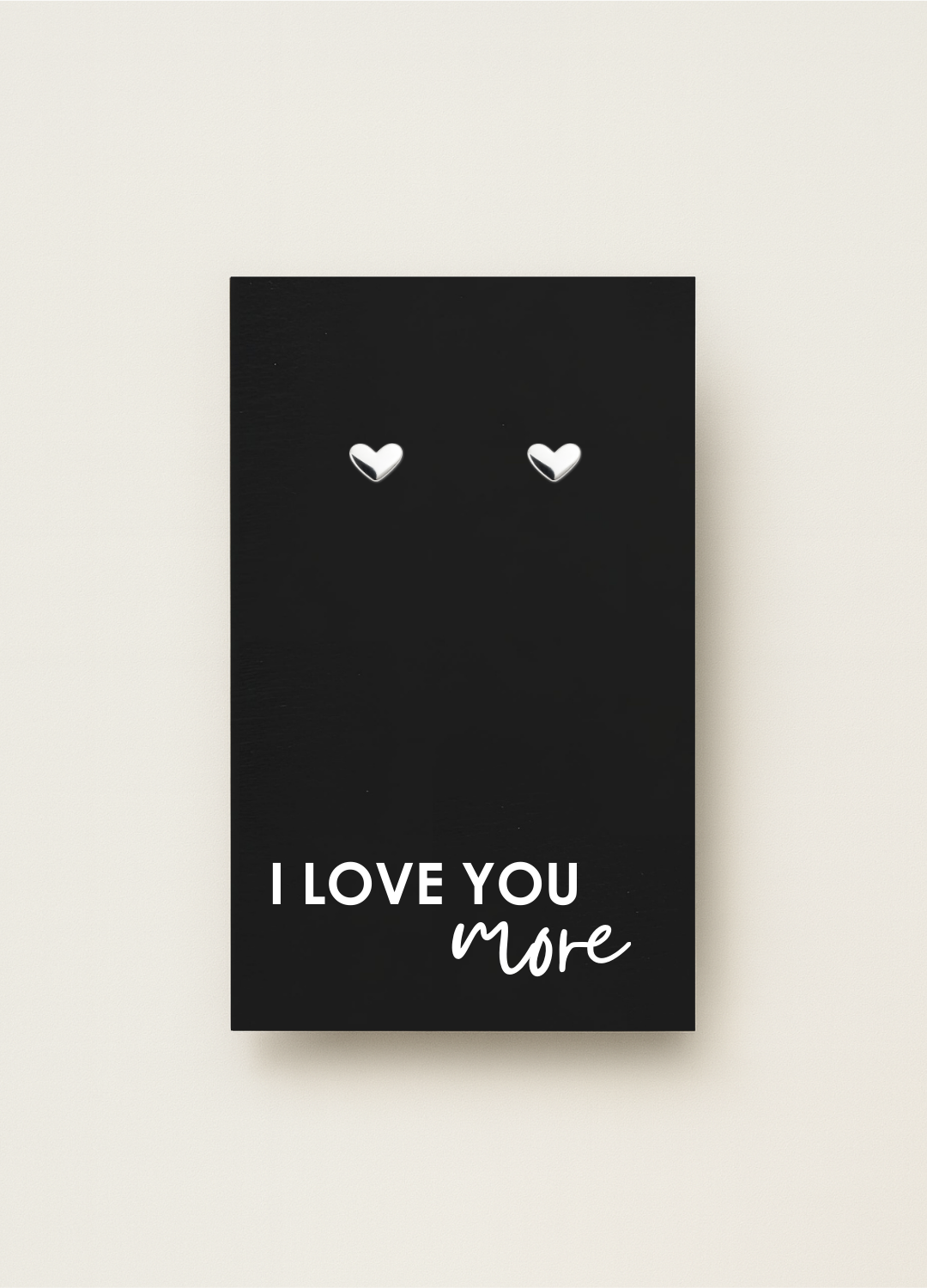 925 stud earrings with message card — minimal gift earrings by Let’s Be Frank.