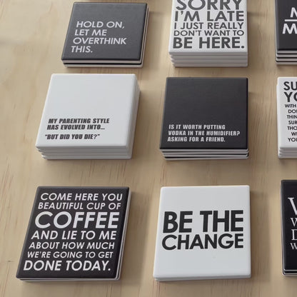 Statement Coaster  | Coffee Lies!