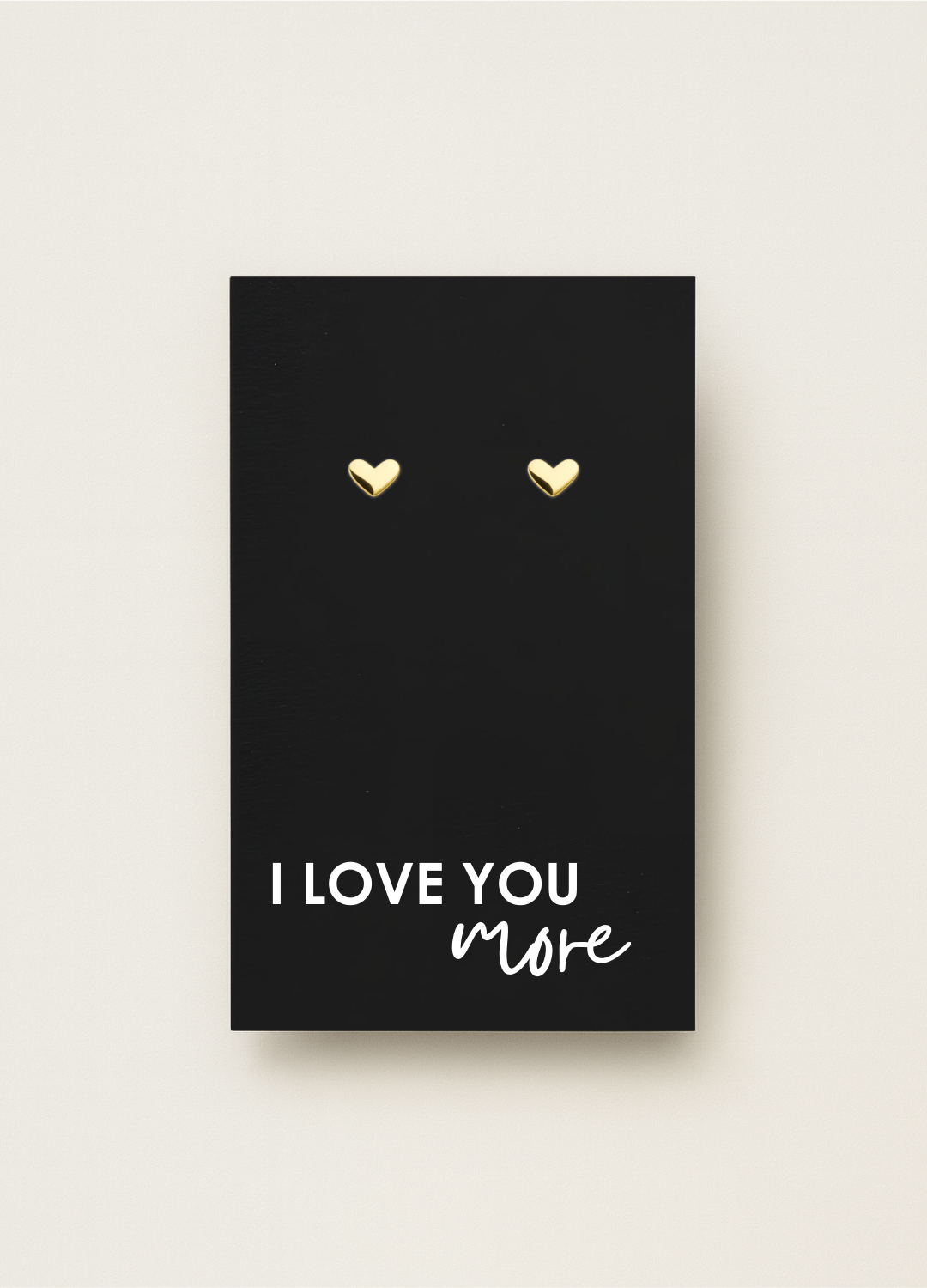 925 stud earrings with message card — minimal gift earrings by Let’s Be Frank.