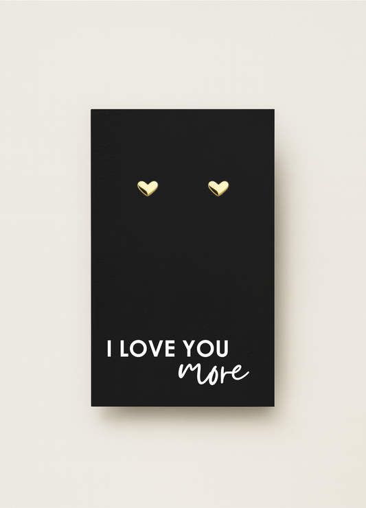 925 stud earrings with message card — minimal gift earrings by Let’s Be Frank.