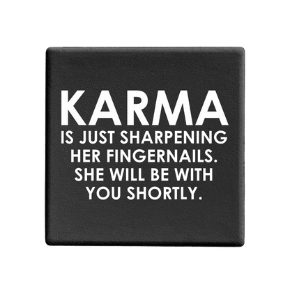 Let's Be Frank Australia - Karma | Statement Coaster - Coaster - coaster