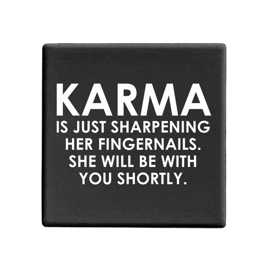 Let's Be Frank Australia - Karma | Statement Coaster - Coaster - coaster