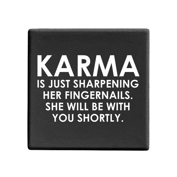 SQUAREWARE - KARMA SHARPENING HER FINGERNAILS - Let's Be Frank Australia