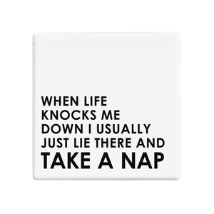 SQUAREWARE - LIFE KNOCKS. TAKE A NAP. - Let's Be Frank Australia