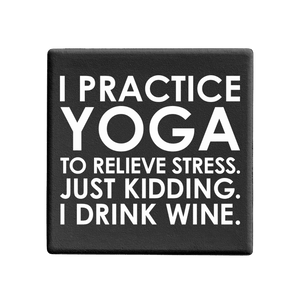 SQUAREWARE - YOGA, WINE, STRESS - Let's Be Frank Australia