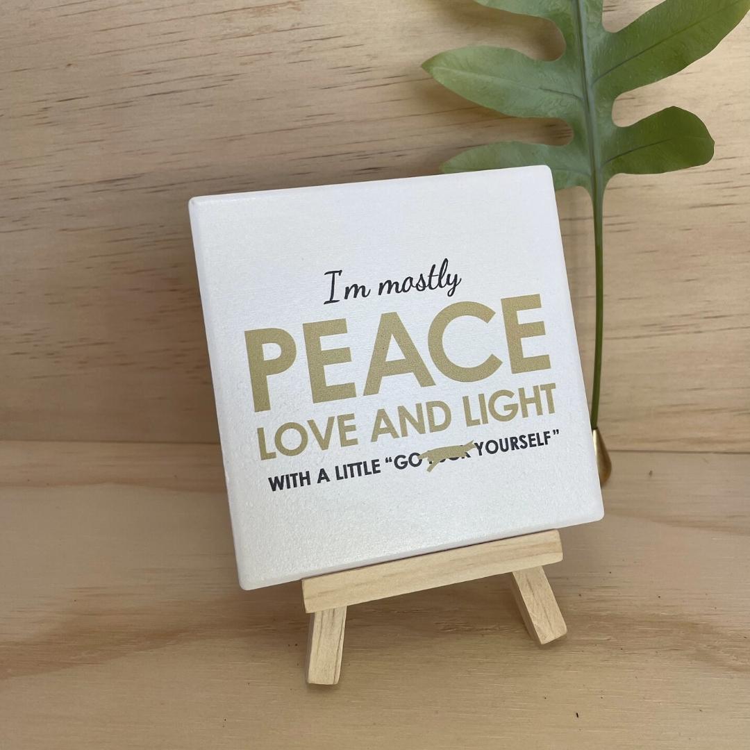 Squareware | Peace Love & Light - Let's Be Frank Australia